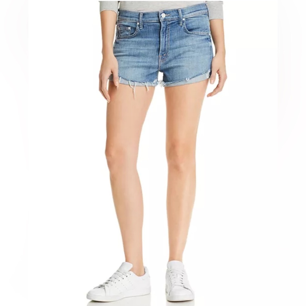 Mother Rascal Slit Flip Denim Short - Picture 2 of 8